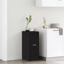   vidaXL Patikás szekrény Fekete tölgy 40x41x77,5 cm Műanyag fa