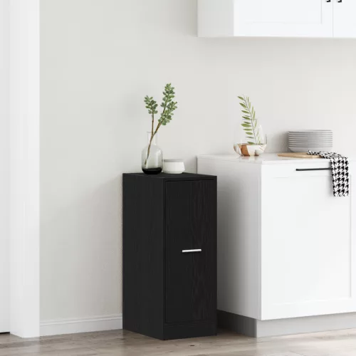 vidaXL Patikás szekrény Fekete tölgy 40x41x77,5 cm Műanyag fa