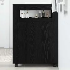   vidaXL Fürdőszoba bútor szett Fekete tölgy 65 x 23 x 87 cm Faanyag