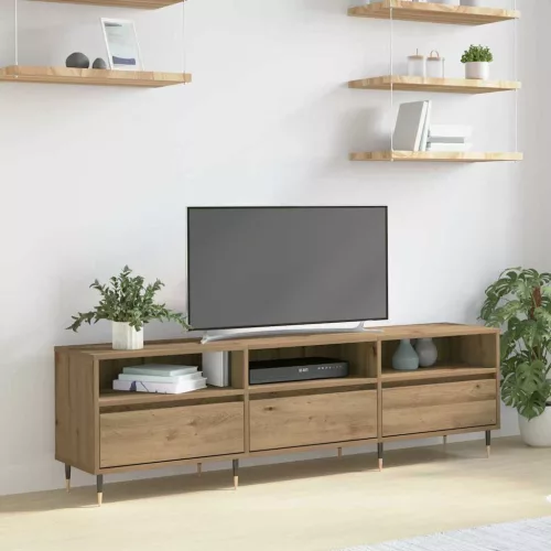 vidaXL TV szekrény Artisan tölgy 150 x 30 x 45 cm Faanyag