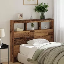   vidaXL Fejvég Öreg Fa Tömör Újrahasznosított Fa 120 x 17 x 102 cm
