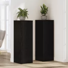   vidaXL növényállvány fekete tölgy 33x33x100 cm Laminált fa