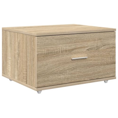 vidaXL Fiókos szekrény Sonoma tölgy Forgácslap Közepes Fiókos szekrény