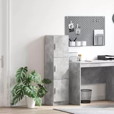 vidaXL Magasfiú Beton Szürke 31.5 x 32 x 122.5 cm