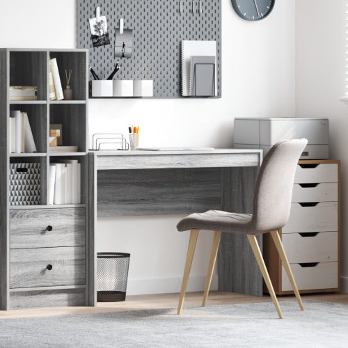 vidaXL Számítógépasztal Szürke sonoma MDF 100 x 40 x 76 cm Egyszerű