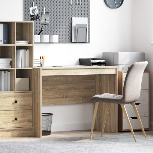 vidaXL Íróasztal Sonoma tölgy MDF Sonoma tölgy furnérral 100 x 50 x 76 cm