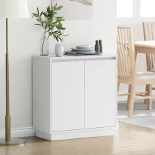   vidaXL LED éjjeliszekrény Fehér - 71x34.5x75 cm, Mérnökfából készült