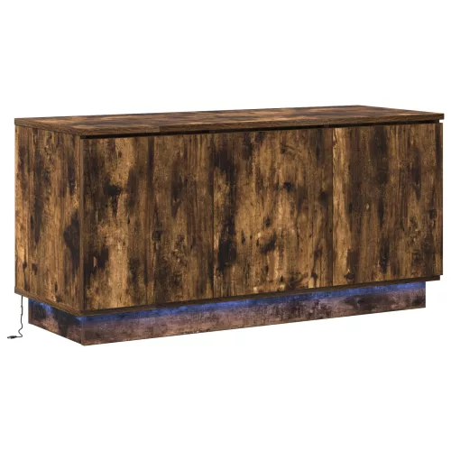 vidaXL TV Szekrény Füstölt Tölgy 100x38x49 cm Mérnöki Fa