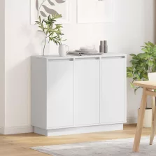  vidaXL LED tálaló LED -es lámpákkal Fehér 90 x 32 x 75 cm Faanyag