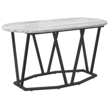   vidaXL Szürke Sonoma dohányzóasztal - 80x40x40.5 cm, Mérnöki fa és fém
