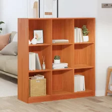   vidaXL Könyvespolc Faggyú barna 104 x 33 x 110 cm Tömör fenyőfa