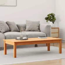   vidaXL Dohányzóasztal Max Barna 110 x 50 x 30 cm Tömör fenyőfa