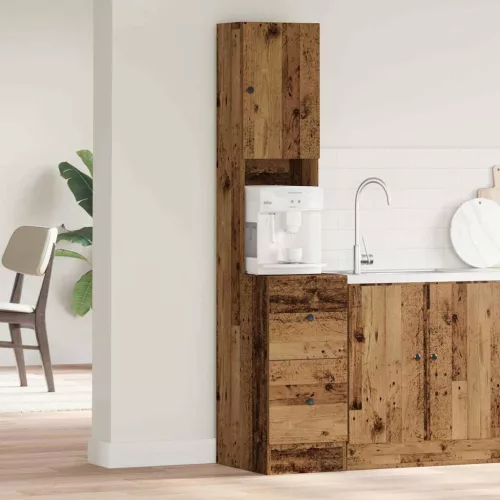 vidaXL Konyhaszekrény fiókkal polcokkal tárolóval ajtóval Régi fa Faanyag