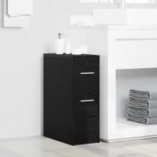   vidaXL Fürdőszoba bútor szett Fekete tölgy 22 x 44 x 61.5 cm Faanyag