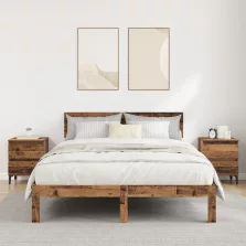   vidaXL Éjjeli szekrények 2 db Régi fa 40x35x50 cm Kiváló minőségű fa