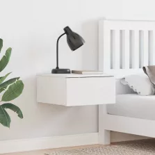   vidaXL Éjjeli asztal fiókkal Fehér 37 x 35 x 18,5 cm Tömör fenyőfa