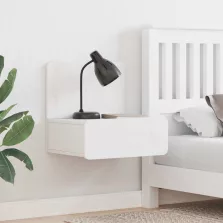   vidaXL Éjjeli asztal fiókkal Fehér 44 x 32,5 x 40 cm Tömör fenyőfa