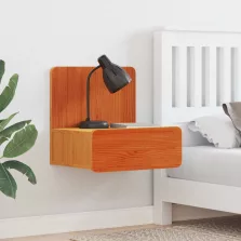   vidaXL Éjjeli asztal Faggyú barna 44 x 32,5 x 40 cm Tömör fenyőfa