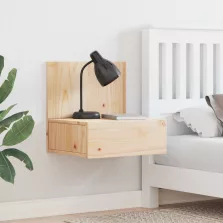   vidaXL Éjjeli asztal fiókkal Barna 42 x 32,5 x 40 cm Tömör fenyőfa