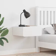   vidaXL Éjjeli asztal fiókkal Fehér 39 x 34 x 16,5 cm Tömör fenyőfa