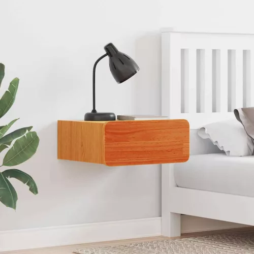 vidaXL Éjjeli asztal Faggyú barna 39 x 34 x 16,5 cm Tömör fenyőfa