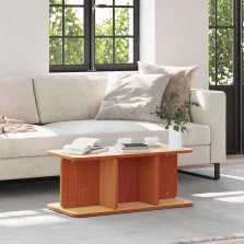   vidaXL Dohányzóasztal Faggyú barna 80 x 39,5 x 33,5 cm Tömör fenyőfa