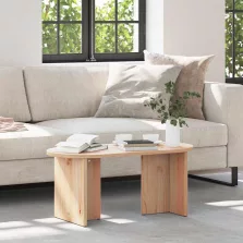   vidaXL Dohányzóasztal Természetes 80 x 39,5 x 35 cm Tömör fenyőfa
