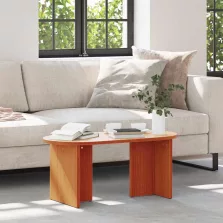   vidaXL Dohányzóasztal Faggyú barna 80 x 39,5 x 35 cm Tömör fenyőfa