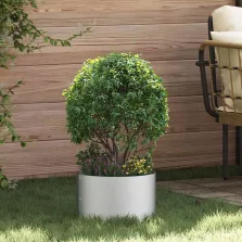   vidaXL Ültető gyűrű 5 pcs Ezüst 30 x 30 x 20 cm Horganyzott acél