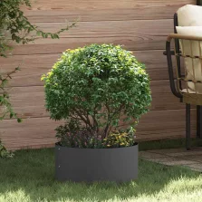 vidaXL Ültető gyűrű 5 pcs Fekete 40 x 40 x 20 cm