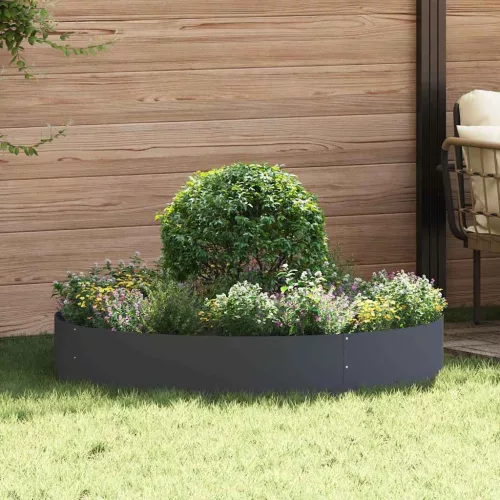 vidaXL Ültető gyűrű 5 pcs Antracit 120 x 120 x 20 cm