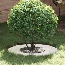   vidaXL Alkalmas lapos fa gyűrűhöz Fehér Ø30 / 60 cm Acél
