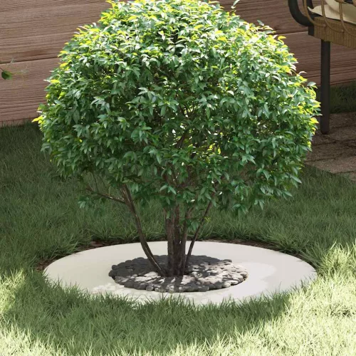vidaXL Alkalmas lapos fa gyűrűhöz Fehér Ø30 / 60 cm Acél