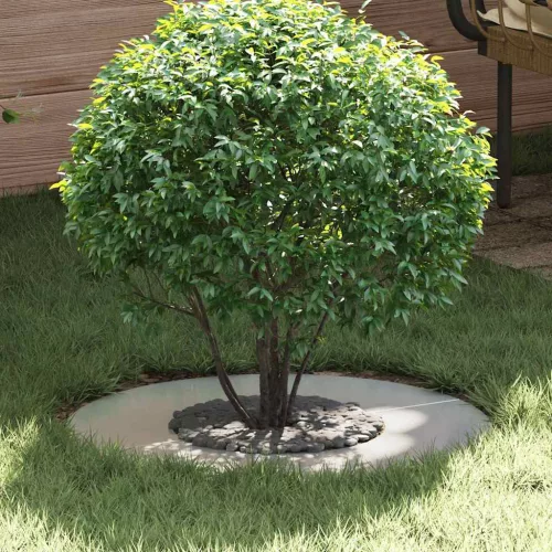 vidaXL Alkalmas lapos fa gyűrűkhez 5 pcs Ezüst Ø30 / 60 cm