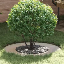   vidaXL Alkalmas lapos fa gyűrűkhez 5 pcs Ezüst Ø40 / 70 cm