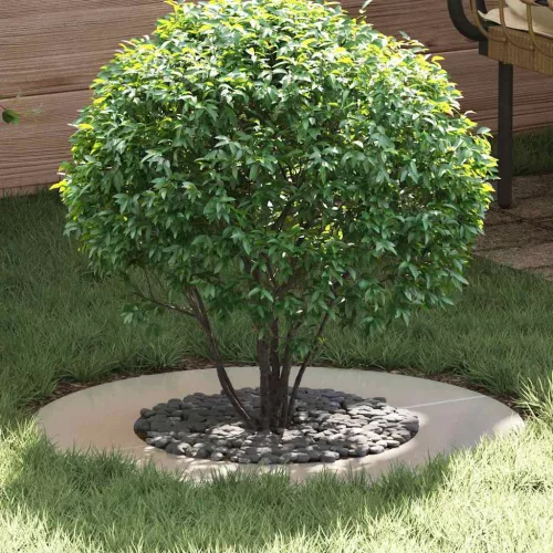 vidaXL Alkalmas lapos fa gyűrűkhez 5 pcs Ezüst Ø40 / 70 cm