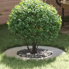   vidaXL Alkalmas lapos fa gyűrűkhez 5 pcs Ezüst Ø40 / 70 cm