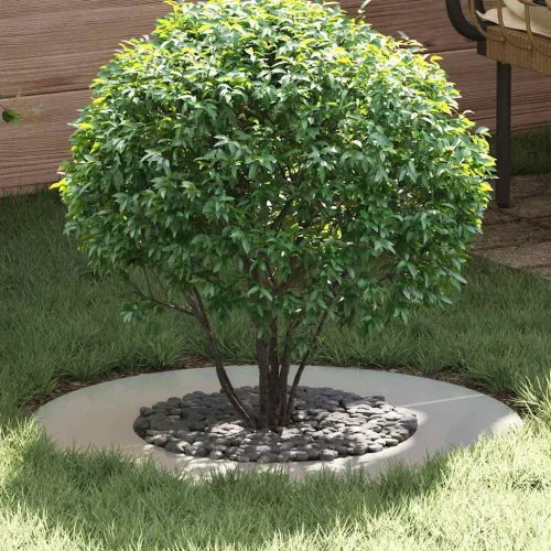 vidaXL Alkalmas lapos fa gyűrűkhez 5 pcs Ezüst Ø40 / 70 cm