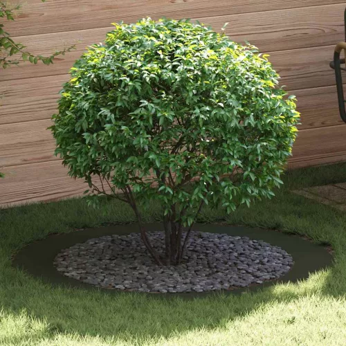 vidaXL Alkalmas lapos fa gyűrűhöz Oliva zöld Ø90 / 120 cm Acél