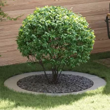   vidaXL Alkalmas lapos fa gyűrűhöz Ezüst Ø90 / 120 cm Horganyzott acél