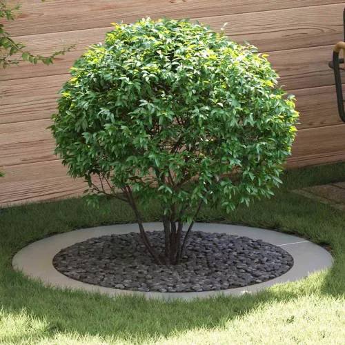 vidaXL Alkalmas lapos fa gyűrűkhez 5 pcs Ezüst Ø90 / 120 cm