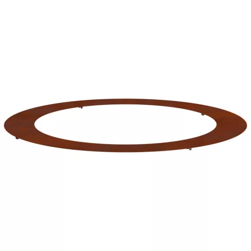 vidaXL Alkalmas lapos fa gyűrűhöz Barna Ø90 / 120 cm Időjárásálló acél
