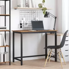   vidaXL asztal Öreg fa 80 x 50 x 76,5 cm Műszaki fa és acél