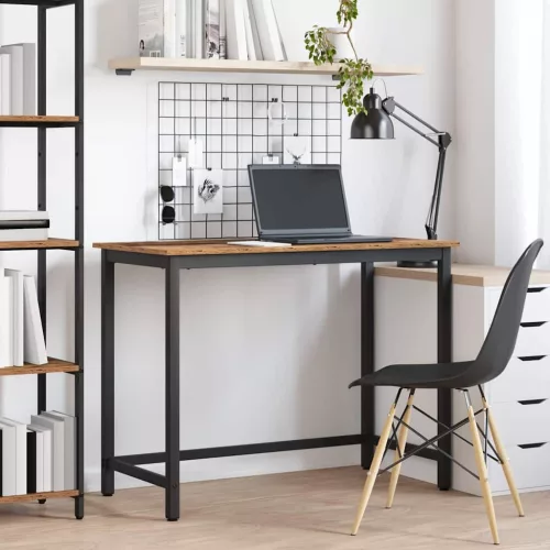 vidaXL asztal Öreg fa 80 x 50 x 76,5 cm Műszaki fa és acél