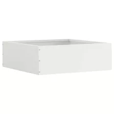 vidaXL Fűszegélyezés Fehér 40 x 40 x 13 cm Acél