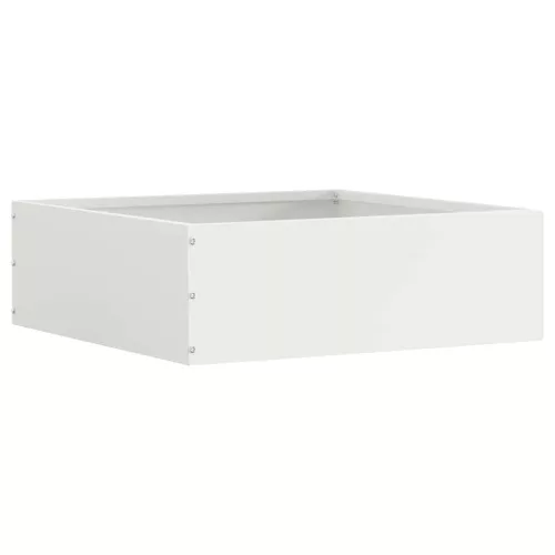 vidaXL Fűszegélyezés Fehér 40 x 40 x 13 cm Acél