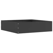 vidaXL Fűszegélyezés Fekete 50 x 50 x 13 cm Acél