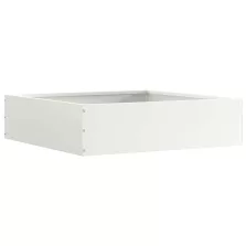 vidaXL Fűszegélyezés Fehér 50 x 50 x 13 cm Acél