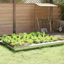   vidaXL Csiga kerítés 4 pcs Ezüst 100 x 3,5 x 25 cm Horganyzott acél