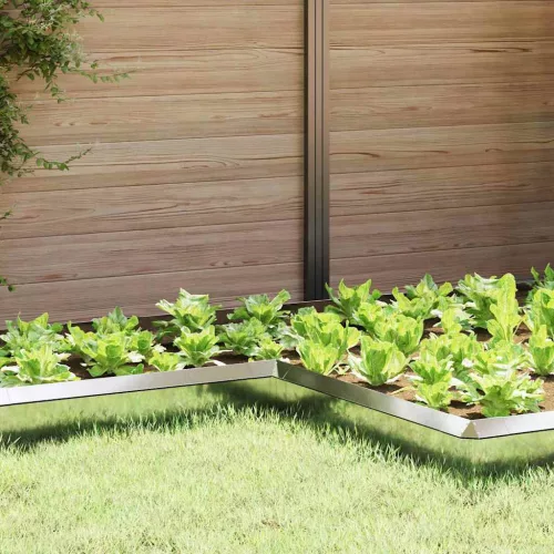 vidaXL Csiga kerítés 4 pcs Ezüst 10 x 10 x 25 cm Horganyzott acél